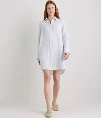 100% European Linen Shirt Dress